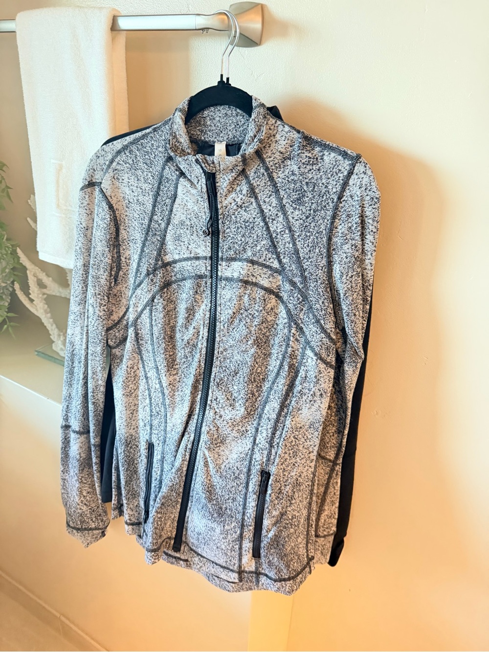 lululemon athletica Heathered Gray Full-Zip Utility Jacket